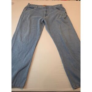 Field N Forest Mens Light Wash Straight Leg Rugged Denim Jeans 44x32 VP-10001